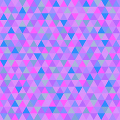 Fototapeta premium Seamless triangle pattern. Cold colors. Abstract geometric wallpaper of the surface. Tile background. Print for polygraphy, posters, t-shirts and textiles. Beautiful texture. Doodle for design