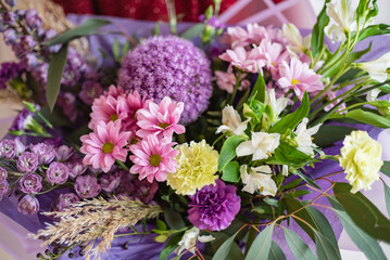 nice bouquet in the hands