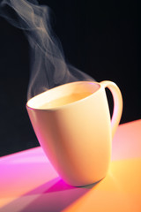 STEAMING HOT DRINK IN MUG