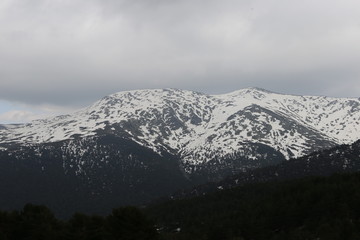 Fototapeta na wymiar Sierra de MAdrid Nevada
