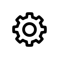 Gear vector icon isolated on background. Trendy sweet symbol. Pixel perfect. illustration EPS 10.
