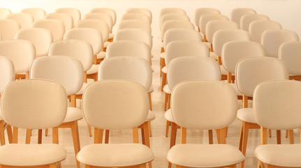 Hall of lecture seats