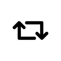 Retweet vector icon isolated on background. Trendy sweet symbol. Pixel perfect. illustration EPS 10.