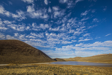 Make  lake in the evening