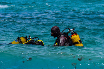 Snorkeling in the water Moroccan Coast, Belyounech City