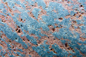 An interesting structure of the stone is photographed close-up.