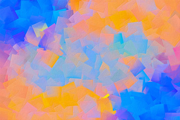 Abstract background - colored relief stains in the style of cubism