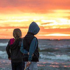 sunset on the Baltic