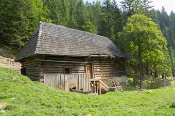 old wooden water mill at Kvacianska dolina © santiago silver