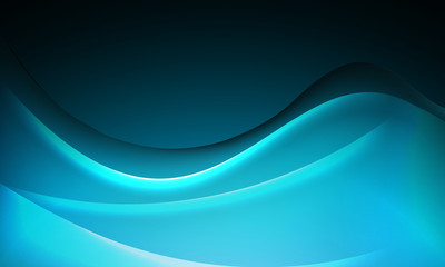 abstract blue wavy lines