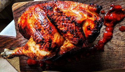 meat on the grill
