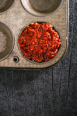 Red Hot chilli and herb paste  ajika - red hot chilles paste 