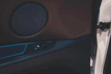 Car speaker on Modern car door panel