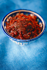 Traditional home-made harissa