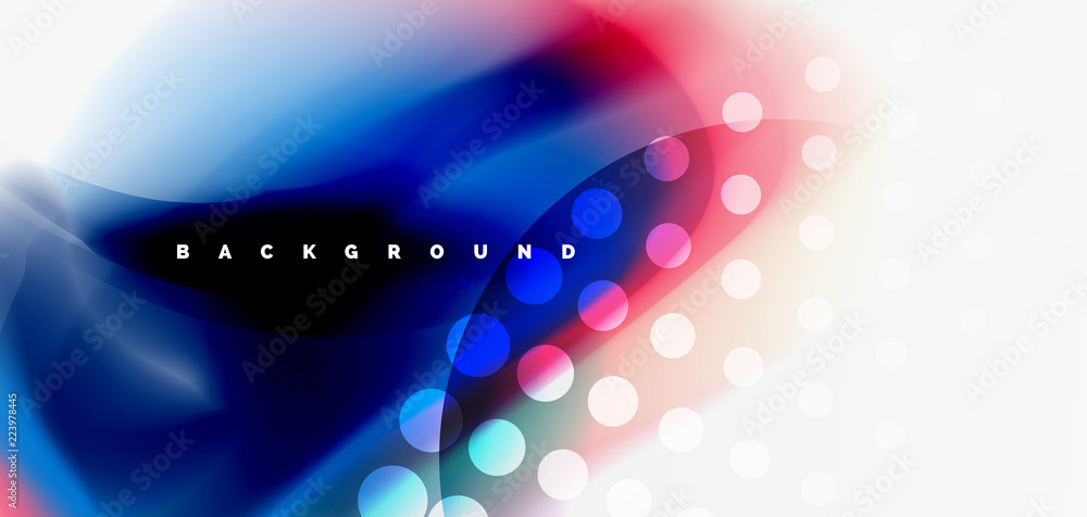 Aufkleber mixing liquid color flow abstract background. trendy abstract layout template for business or techno