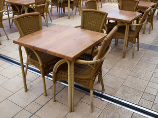 Classic European street cafe restaurant