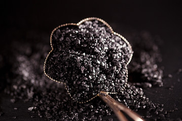 Hawaiian black lava sea salt