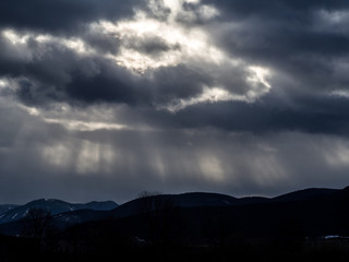 Dramatic sky before rain