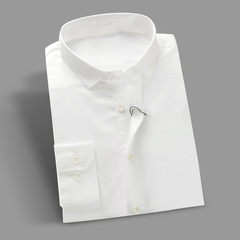 White folding shirt