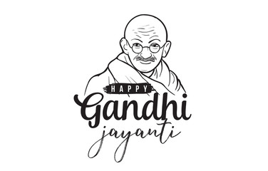 Mahatma Gandhi Jayanti - Birthday. 2nd of October. - obrazy, fototapety, plakaty