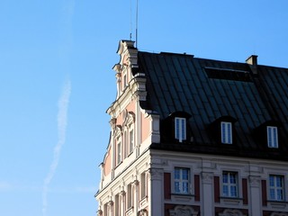 photo of  city hall office building in Poznan, former Jesuit College, on a beautiful sunny Saturday...