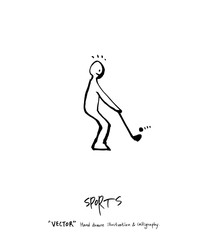 스포츠 포스터 / 손으로 그린 스포츠 그림