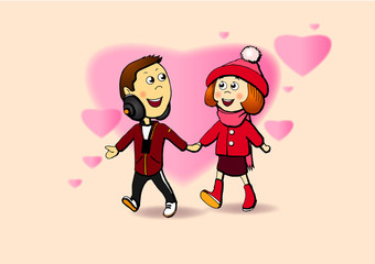 boy and girl.first love