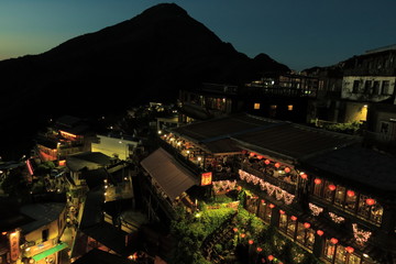 台湾九份の夜景