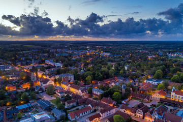 Kuldiga city in evening, Latvia.