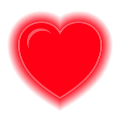 Valentine. Heart of love. Vector illustration.