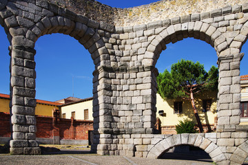 The Aqueduct of Segovia, Spain, Europe