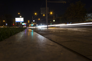 Obraz premium Zdjęcia nocnej Moskwy