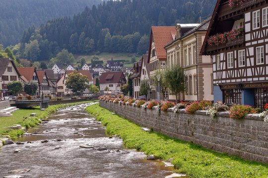 Schiltach kleine Stadt im Schwarzwald