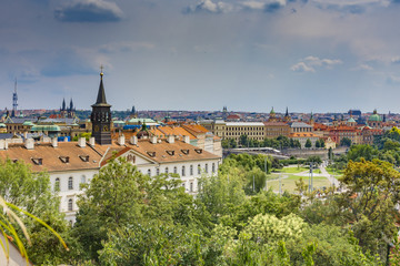 Fototapeta premium panoramic view of prague