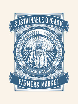 Sustainable organic farm fresh packaging design