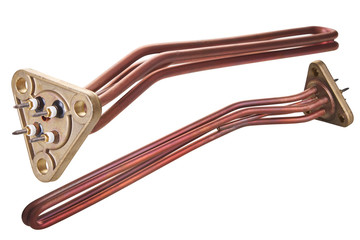 Heating elements for coffee machines  isolated on white background