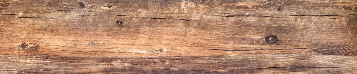 Foto op Canvas Vintage houtstructuur, lange geïsoleerde plank achtergrond, rustieke ruwe schuur board © scaliger