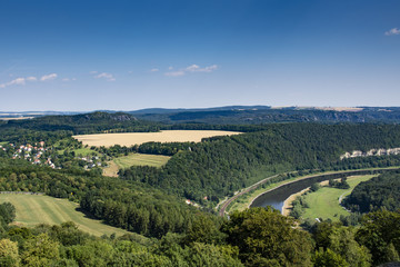 Naklejka premium aerial view of the country