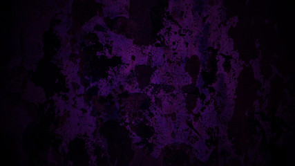Fluorescent purple light on a spotted shabby stone surface