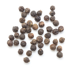 peppercorns isolated on white background