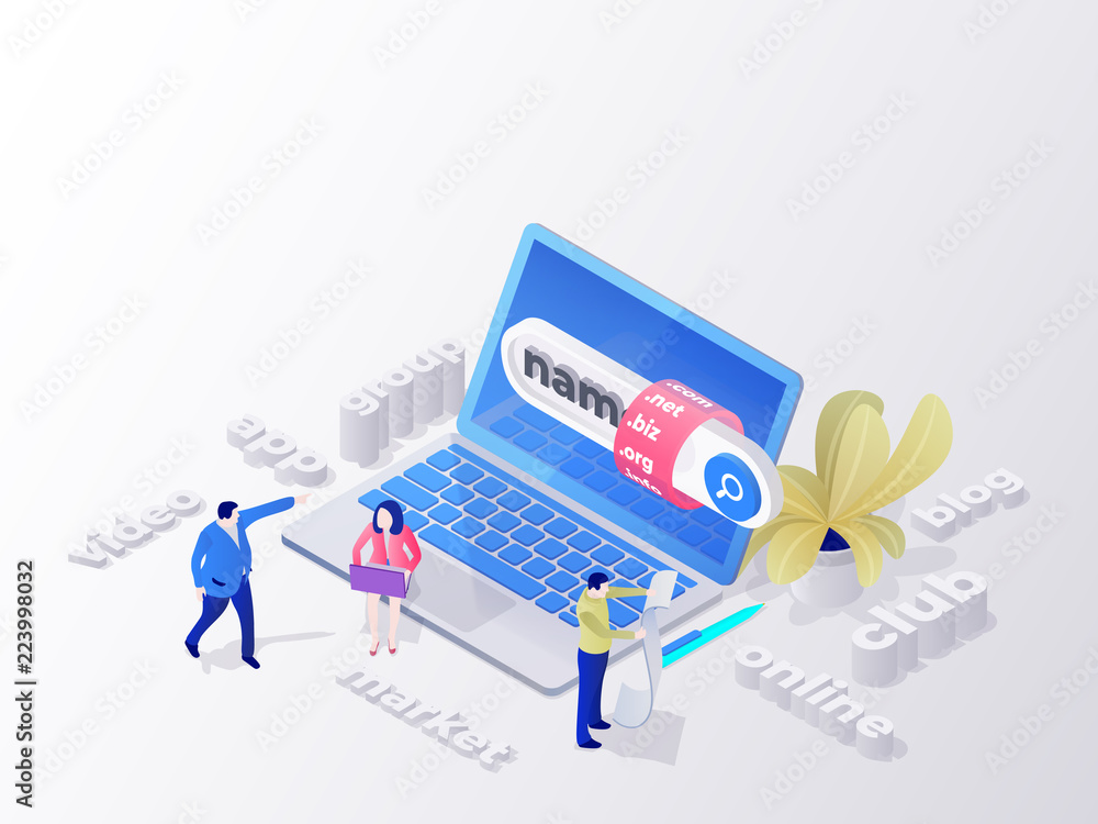 Aufkleber creating a personal site. find and buy a domain name. page design templates for hosting company, dig
