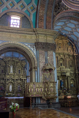 famous unesco church in quito, ecuador