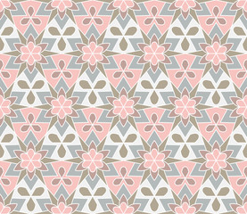 Abstract pattern in Arabian style. Seamless vector background.