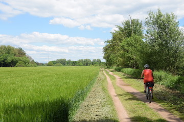 Obraz premium Radfahren bei Münster, Hessen