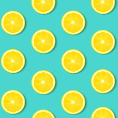 Lemon Isolated Mint Background
