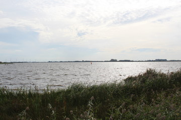 On the "Great Sea" in Ostfriesland, Germany - popular with surfers