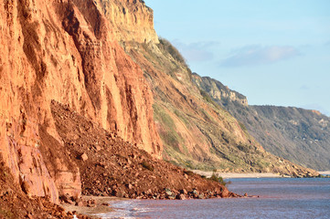Coastal erosion on the Jurassic coast