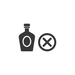 ban on alcohol at airport icon. Element of airport icon. Premium quality graphic design icon. Signs and symbols collection icon for websites, web design, mobile app