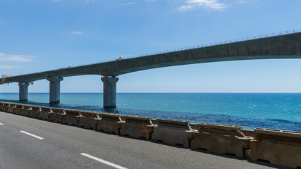 pont viaduc en construction