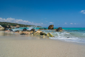 a view of crete island in greece